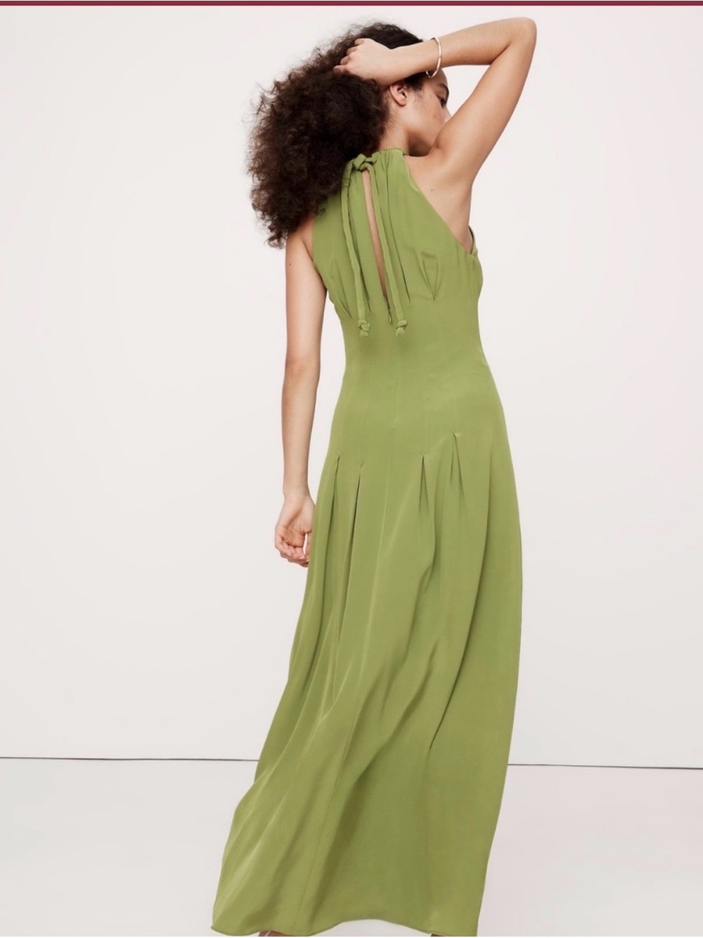 Banana Republic Olive Green Halter Maxi Dress - Picture 7 of 7